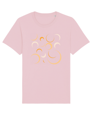 Yellow Moons Cotton Pink