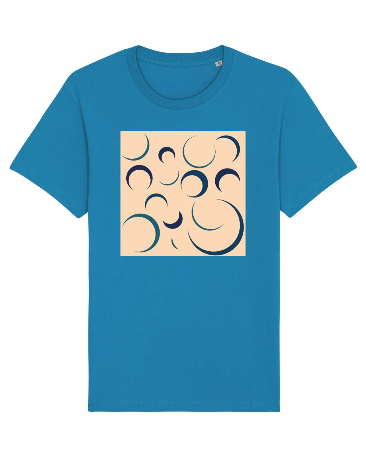 Tricou mânecă scurtă Unisex Rocker Azur