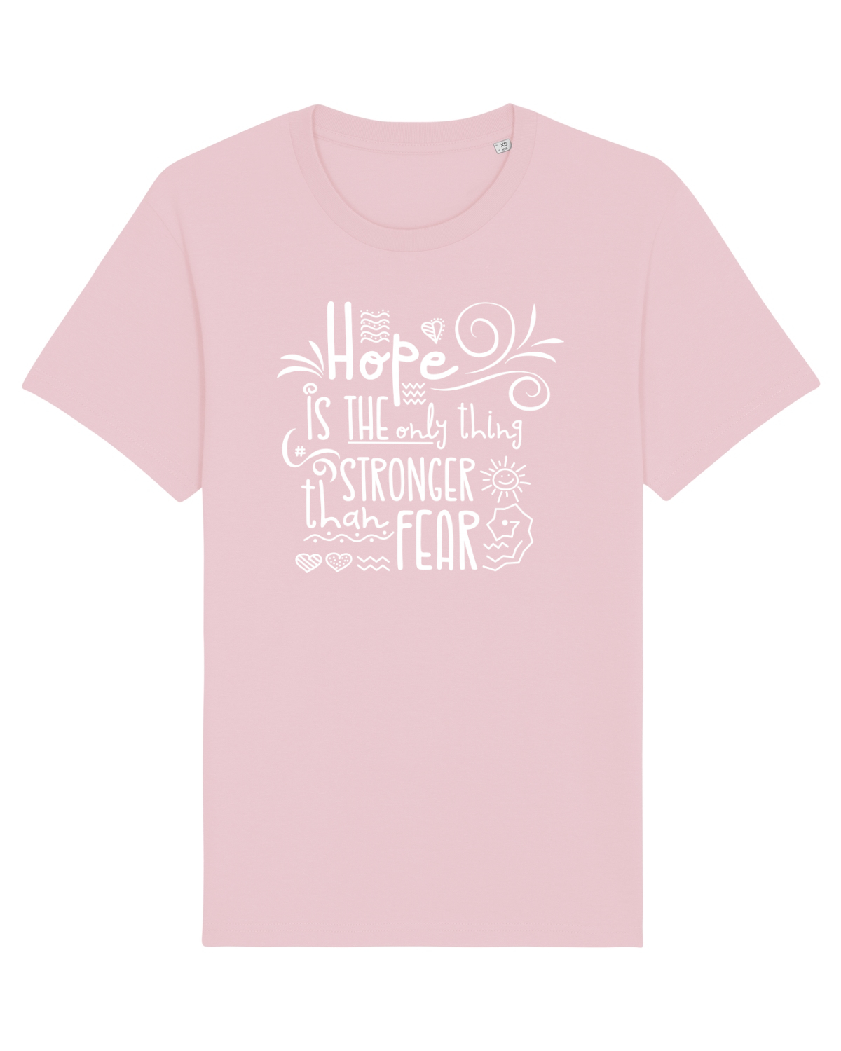 Tricou mânecă scurtă Unisex Rocker Cotton Pink