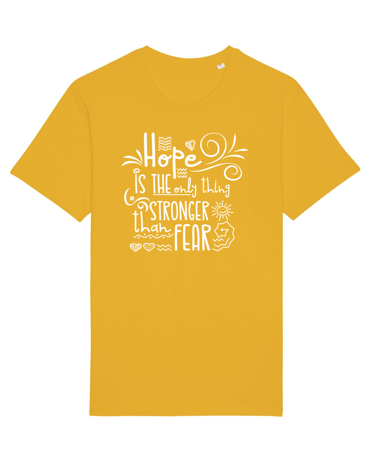 Tricou mânecă scurtă Unisex Rocker Spectra Yellow