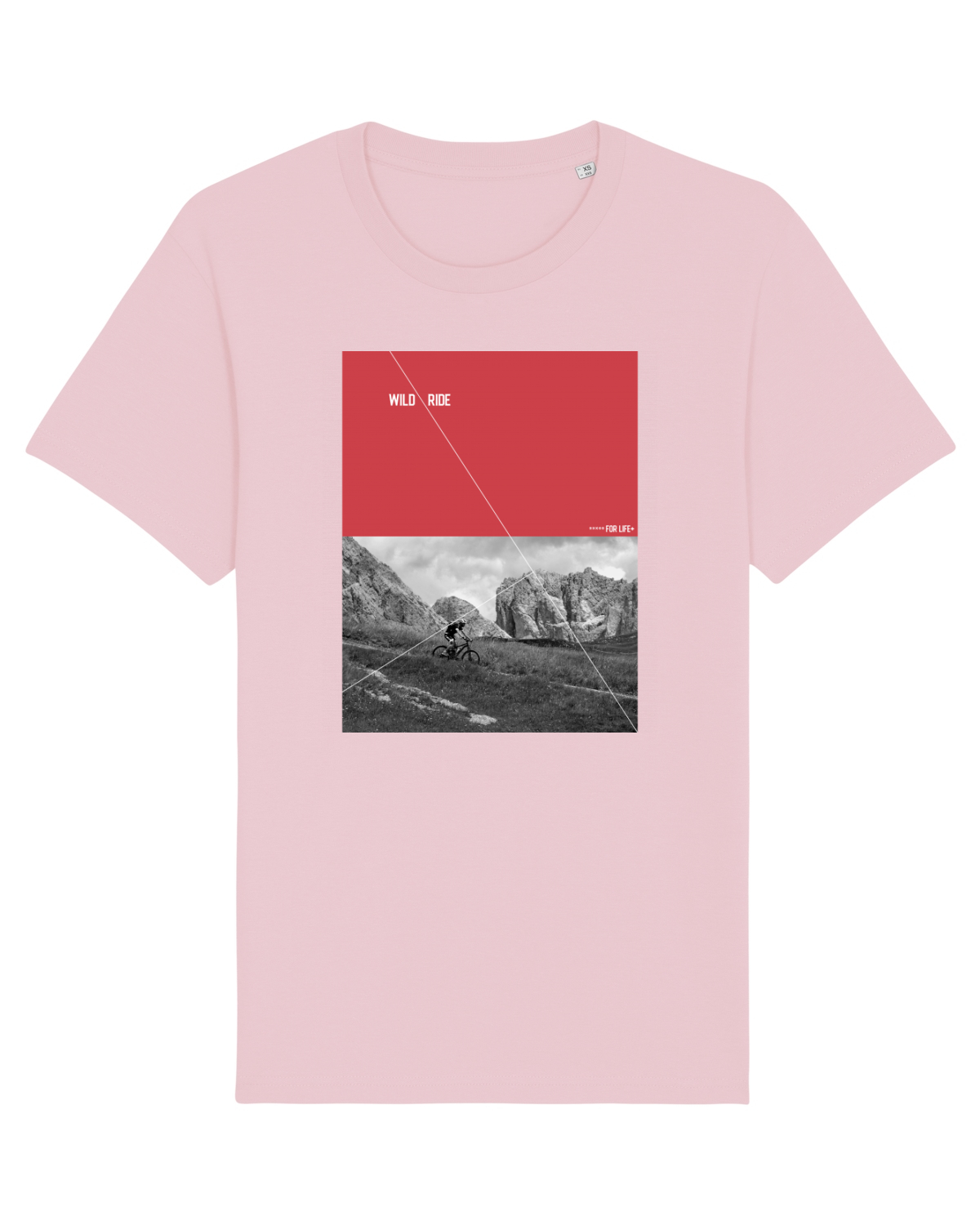Tricou mânecă scurtă Unisex Rocker Cotton Pink