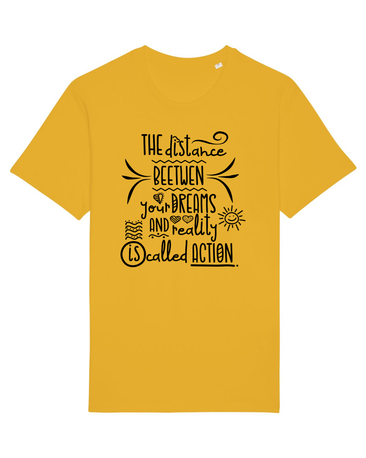 Tricou mânecă scurtă Unisex Rocker Spectra Yellow