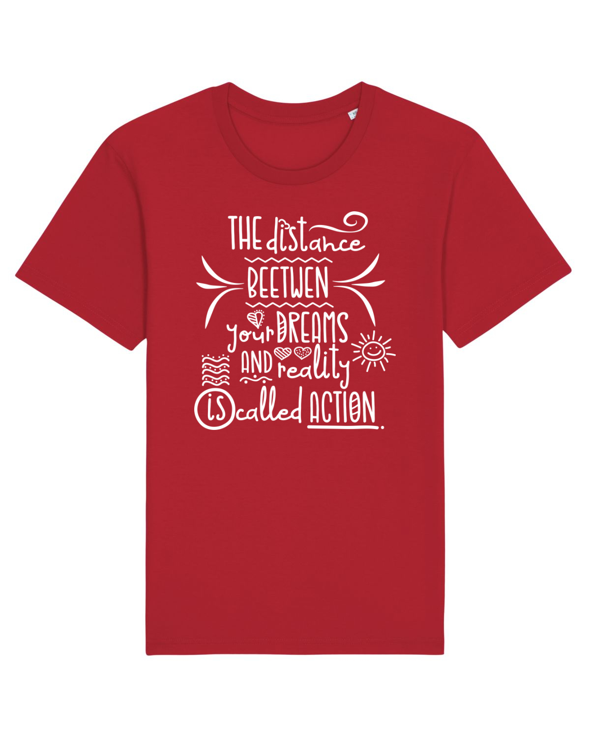 Tricou mânecă scurtă Unisex Rocker Red