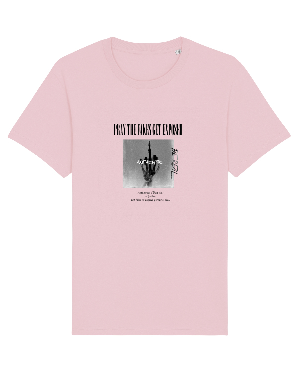 Tricou mânecă scurtă Unisex Rocker Cotton Pink