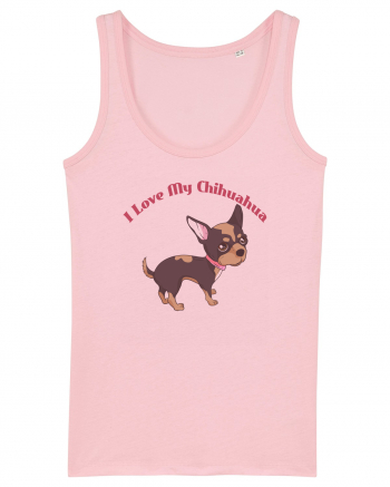 I Love My Chihuahua Cotton Pink