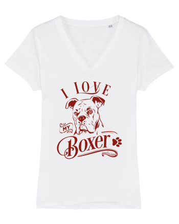 I Love My Boxer White