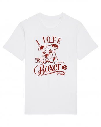 I Love My Boxer White