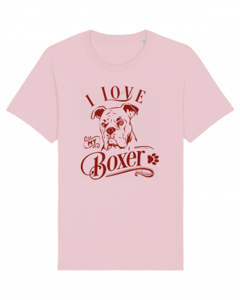 I Love My Boxer Cotton Pink
