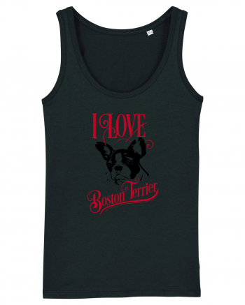 I Love Boston Terrier Black