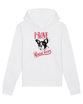 I Love Boston Terrier White