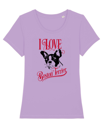 I Love Boston Terrier Lavender Dawn