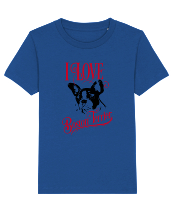I Love Boston Terrier Majorelle Blue
