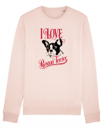 I Love Boston Terrier Bluză mânecă lungă Unisex Rise