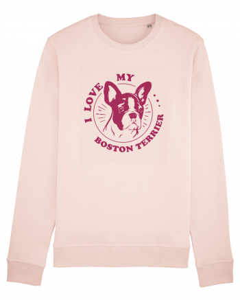 I Love My Boston Terrier Candy Pink