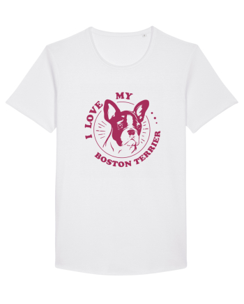 I Love My Boston Terrier White