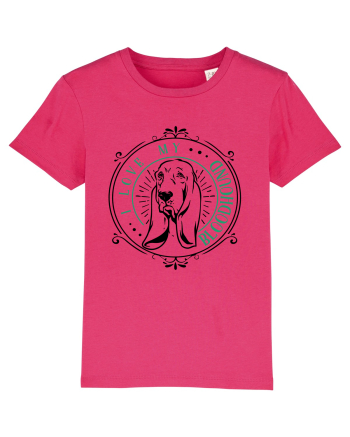 I Love My Bloodhound Raspberry