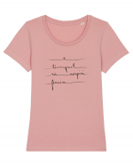 E timpul să respiri fericire Tricou mânecă scurtă guler larg fitted Damă Expresser