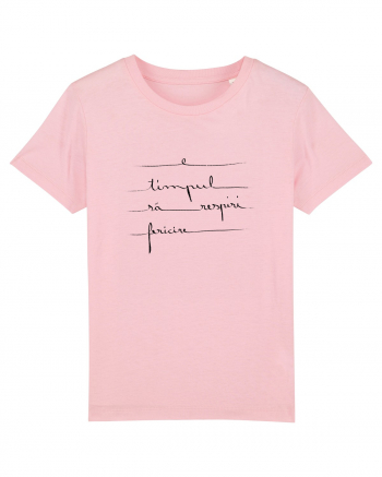 E timpul să respiri fericire Cotton Pink