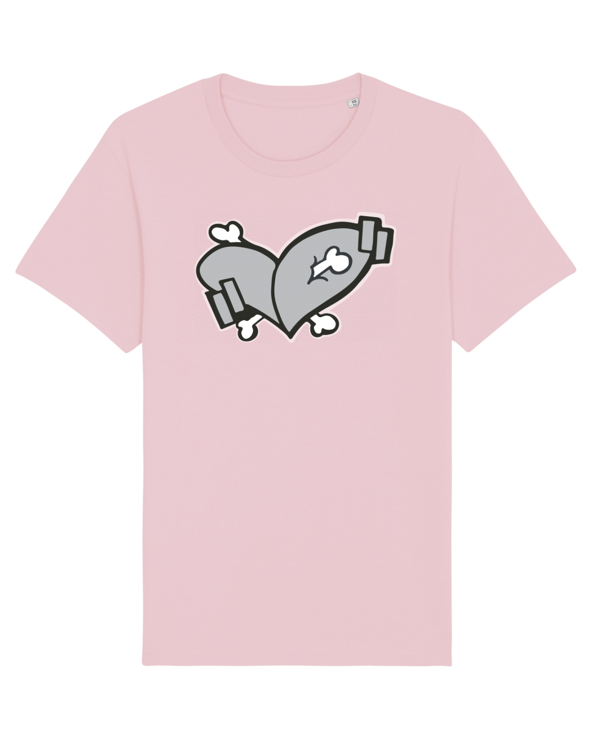 Tricou mânecă scurtă Unisex Rocker Cotton Pink