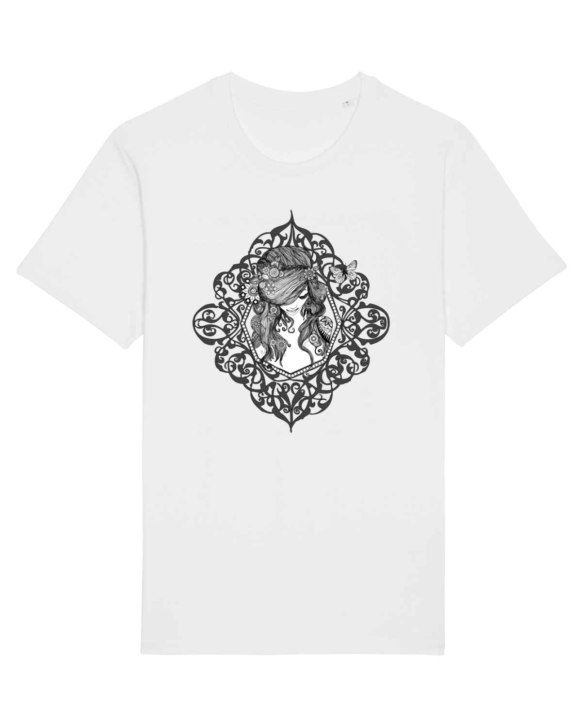 Tricou mânecă scurtă Unisex Rocker White