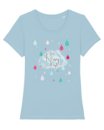 Rainy days Tricou mânecă scurtă guler larg fitted Damă Expresser