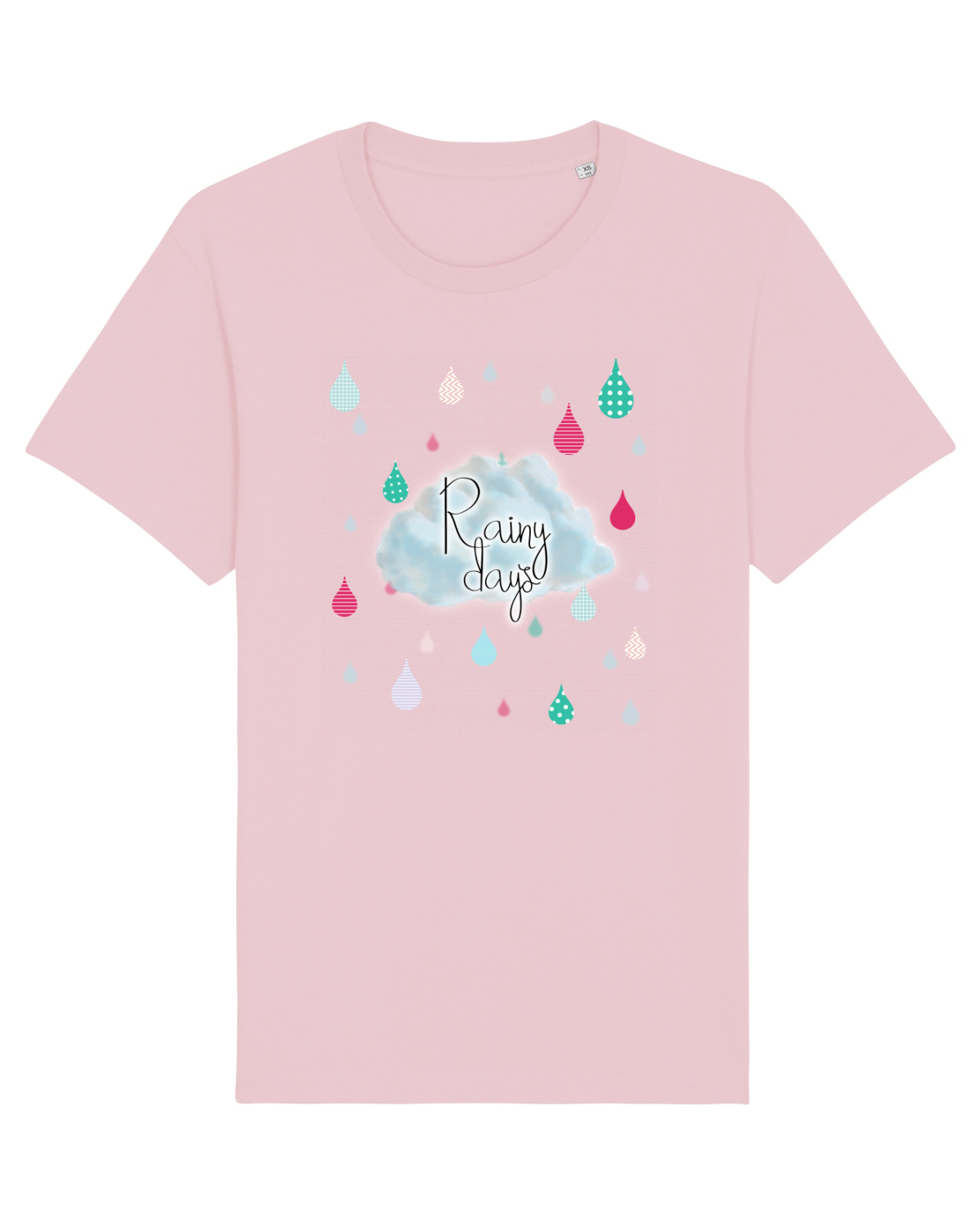 Tricou mânecă scurtă Unisex Rocker Cotton Pink