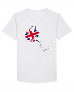 Tea in UK Tricou mânecă scurtă guler larg Bărbat Skater