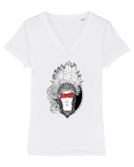 Mandala indian Tricou mânecă scurtă guler V Damă Evoker