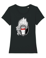Mandala indian Tricou mânecă scurtă guler larg fitted Damă Expresser