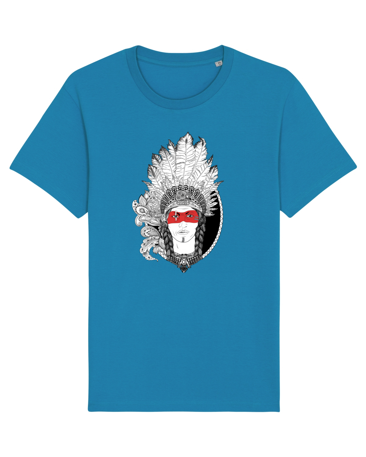 Tricou mânecă scurtă Unisex Rocker Azur