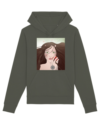 Girl with apple Khaki