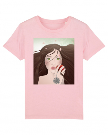 Girl with apple Cotton Pink