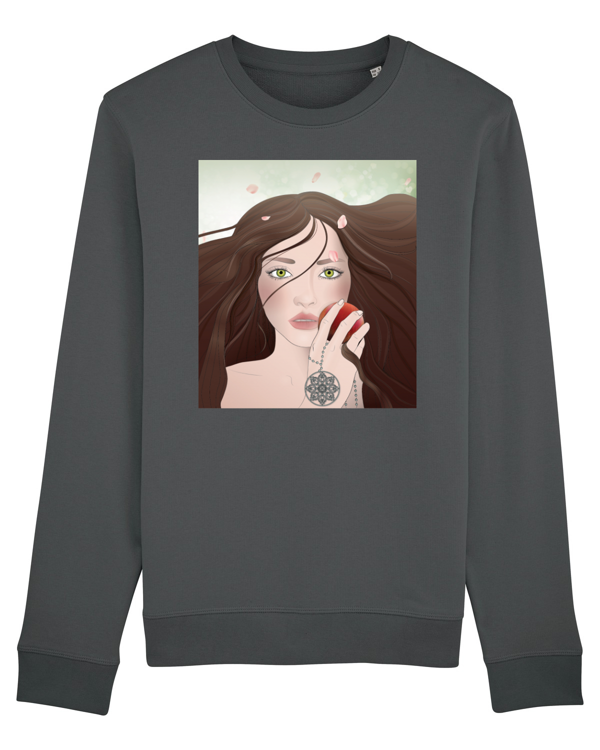 Bluză mânecă lungă Unisex Rise Anthracite