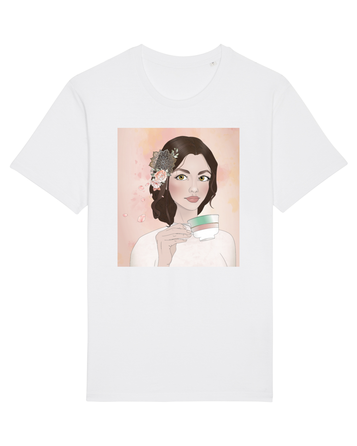 Tricou mânecă scurtă Unisex Rocker White