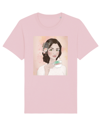 Girl at tea Cotton Pink