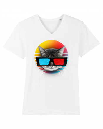 3D cat White