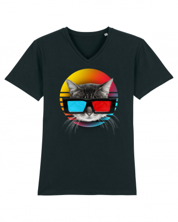 3D cat Black