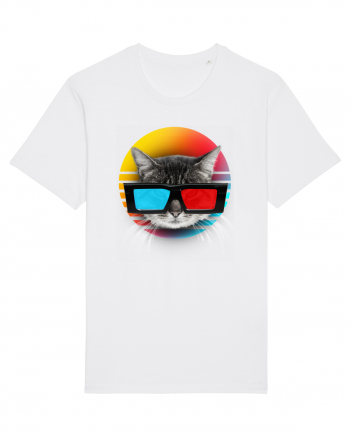 3D cat White