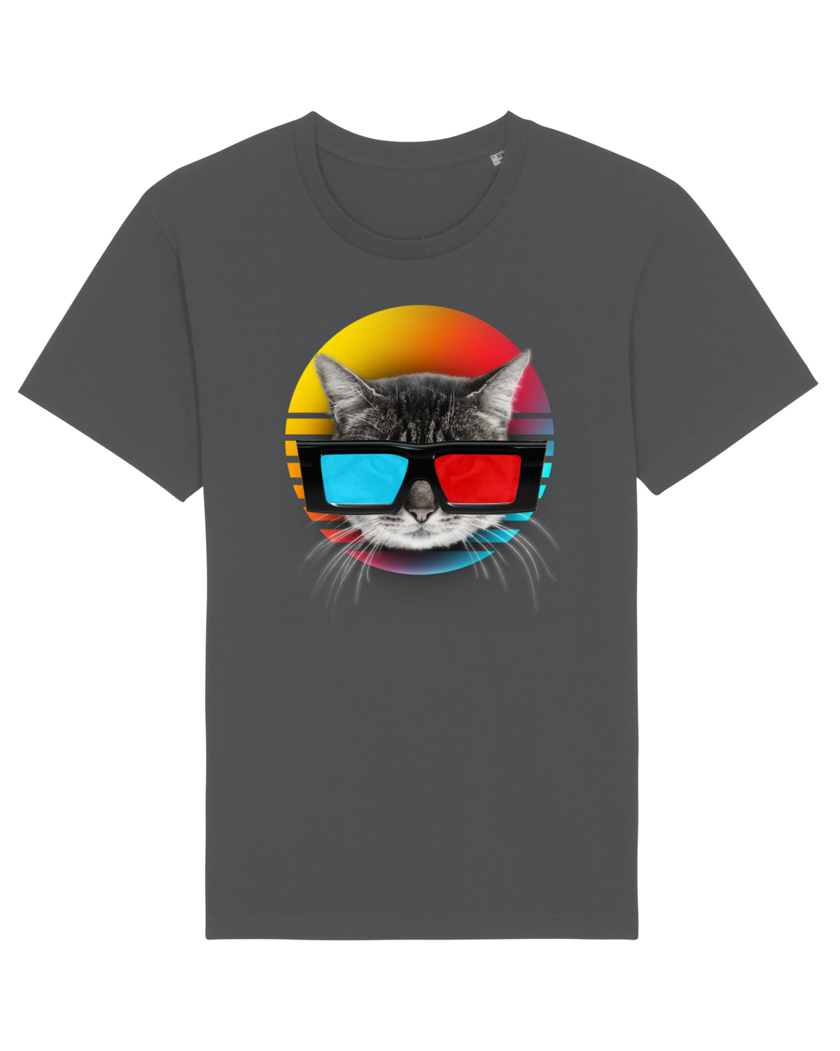 Tricou mânecă scurtă Unisex Rocker Anthracite