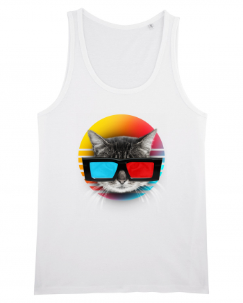 3D cat White