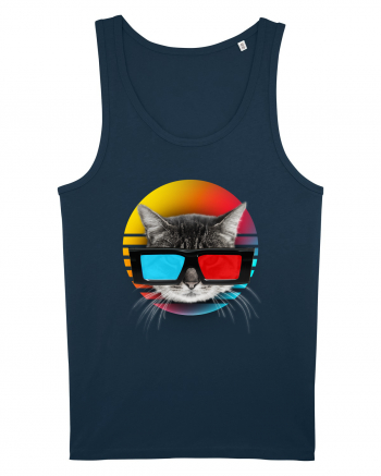 3D cat Navy