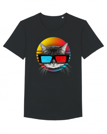 3D cat Black