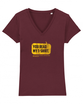 You read my t-shirt Burgundy