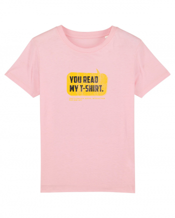 You read my t-shirt Cotton Pink