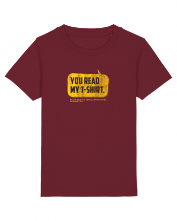 You read my t-shirt Burgundy