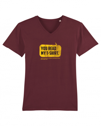 You read my t-shirt Burgundy