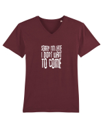 Sorry I'm late Tricou mânecă scurtă guler V Bărbat Presenter