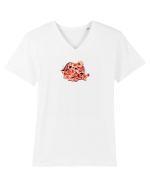 Floral RO Tricou mânecă scurtă guler V Bărbat Presenter