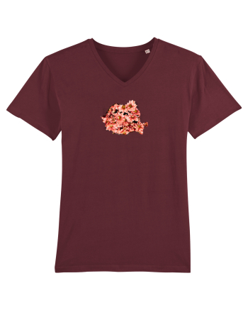 Floral RO Burgundy