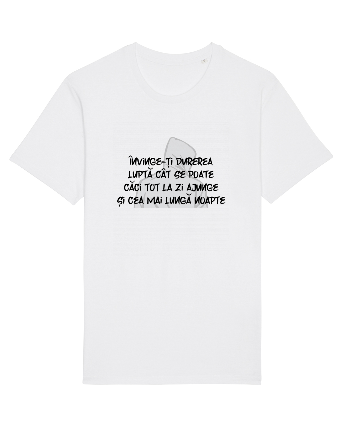 Tricou mânecă scurtă Unisex Rocker White